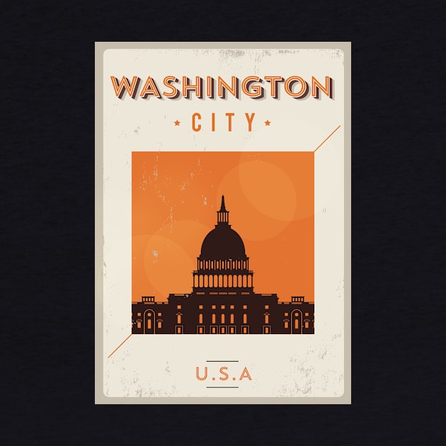 Washington Poster Design by kursatunsal